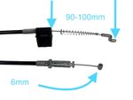 Manual Recliner Cable Wire 6mm Barrel Adjustable Extendable 90-100mm Sofa Chair