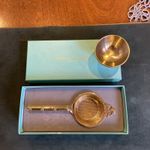 Fortnum & Mason Gold Plated Bamboo Tea Strainer 