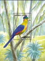 Sierra Leone 2000 - Birds - Souvenir Stamp Sheet - Scott #2245 - MNH