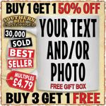 Personalised Mug Photo Custom Cup Design Name Text Easter Eid Gift idea Birthday