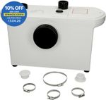 Affine Extra Domestic Sanitary Macerator Waste Pump White Carbon Filter IP54