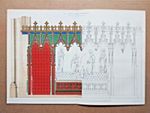 Elevation of Tomb at All Saints Church, Maidstone- Antique Print - 1845 (Ref D5)