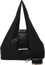 Tote Leather Bag Keychain with Foldable Bag Grocery Pouch  Reusable Expandable
