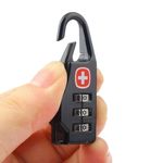 Mini Combination Zipper Lock Anti Theft Padlock Backpack Luggage Travel Bag