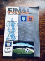 1998 FA Cup Final Arsenal v Newcastle United Programme in Exc' Unused Condition