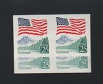 US ERROR Stamps 2280c Flag, Yosemite Dk & Lt Green  IMPERF coil pairs! MNH