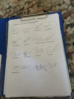 Glamorgan Cricket Championship Squad Signed Team Sheet