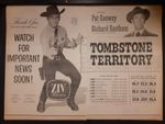 Tombstone Territory Rare Original Promo Poster Ad Framed!