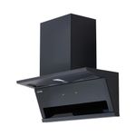90cm Angled Cooker Hood 3 Speeds Powerful Kitchen 900m³/h Extractor Fan Black