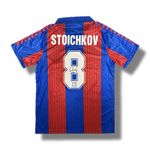Signed STOICHKOV Barcelona Football Home Shirt Memorabilia - COA & Photo Proof