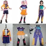 UK Kids Girls K-Pop Demon Hunters Rumi Mira Zoey Cosplay Costume Fancy Dress Set