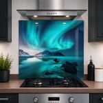 Printed Glass Kitchen Splashback 6mm Toughened Heat Resistant Hob Design No 2136