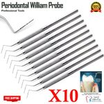 Periodontal Perio Williams Probes Pocket Depth Probe Dental Stainles Steel