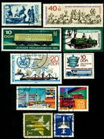 Transport ● 10 different stamps ● GDR