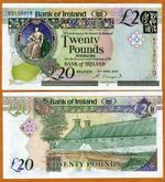 Bank of Ireland, 20 pounds, 2008, P-85, UNC