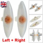 2PCS FIT Toyota Yaris 1999-2005 Clear Side Indicator Repeater Left & Right Side