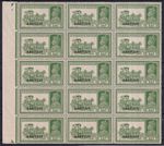 BAHRAIN SG 26  3A YELLOW-GREEN SUPERB UNMOUNTED MINT BLOCK OF 15  CAT £180+
