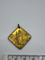 Vintage Made in England Good Shepherd Jesus Religious Christian Medal Pendant