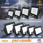 10W-100W LED Floodlight Motion Sensor Outdoor PIR Flood Lamp Light Waterproof