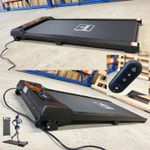 Walking Pad Running Jogging Machine Treadmill Incline Compact Home Gym Black
