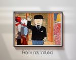 Mr Benn Classic Cartoon - Poster 70s Cartoon Retro British TV Wall Art Print