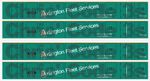 Adhesive Vinyl Coach Decal OO Gauge Hornby / Lima - Arlington Fleet Services 2pk