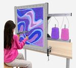 Aluminium Tufting Frame Rug Making Stand with Yarn Holder Arms & Clips 27.5in