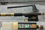 CARBON FIBRE VIOLIN BOW, 4/4, EBONY FROG, GOLD FLEUR DE LYS, GREAT BALANCE, UK!