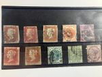 Queen Victoria Jubilee and reds mixed bunch GB postage stamps