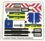 Custom Decal for 60223 Replacement Sticker Sheet