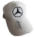 ANDREA KIMI ANTONELLI Rare Signed Formula 1 Mercedes Racing White Hat/Cap PROOF