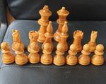 Vintage Wooden Chess Set. Boxed Complete. Nice Condition. 3inch King and Queen.