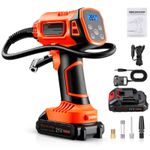 21V Electric Cordless Air Compressor Car Tyre Inflator Pump With 2.0Ah Battery