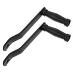 Durable Marine Trailer Crank Handle Black Galvanized Iron Heavy Duty Hand Winch