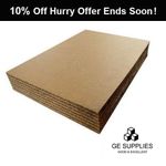 800mm x 600mm Double and Single Wall Cardboard Sheets Pads Art Craft Board