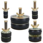 Double Steel Drain Test Pipe Bung Plug 1.5" - 6" (40-150mm) Plumbing Tube