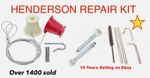 HENDERSON GARAGE DOOR CABLES ROLLER SPINDLES BOBBINS SLIDERS REPAIR WIRES TOOLS