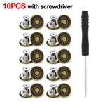 Metal Jeans Buttons Replacement Kit with Hand Screwdriver 17mm  Buttons