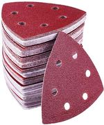 Sandpaper Triangle Sanding Pads Hook & Loop For Palm Detail Sander - 40-800 Grit