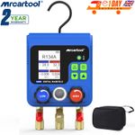 Refrigerant Pressure Gauge Digital AC Manifold Gauges Car Air Conditioning Tool