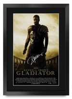 Gladiator Gift Poster Framed Autograph Picture Print for Movie Memorabilia Fans