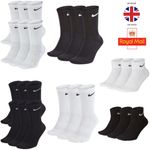 Nike Socks 3 Pairs 6 Pack Lightweight Crew Ankle Mens Womens Sports Socks UK