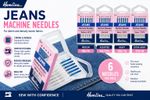 Hemline Denim Jeans Sewing Machine Needles 6 Pack Heavy Duty 90/14 100/16 110/18
