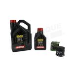 Motul 5000 4T 10W40 Semi Synthetic Motorcycle Engine Oil - 5L + HiFlo Oil Filter