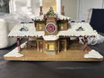 Hawthorne Village USMC Illuminated Train Station Christmas Village Ceramic Boxed