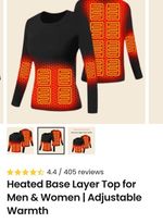 Heated Base Layer with power bank