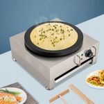 2800W 15.75" Commercial Nonstick Electric Pancake Crepe Machine Baker Maker