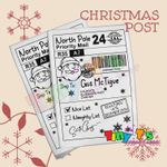 Personalised Christmas Postage Labels 