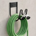 Wall Mount Iron Hose Hook for Garden Water Pipe and Cable Storage