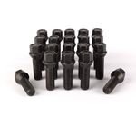 M14 x 1.25 Tapered 25mm-60mm Alloy Wheel Bolts, 17mm Hex, Post 2013 BMW [Black]